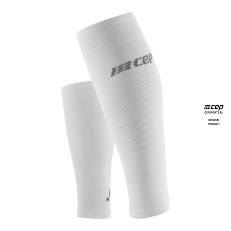 CEP ULTRALIGHT COMPRESSION CALF SLEEVES V3 DAMSKIE WHITE