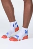 X-SOCKS SKARPETY RUN EXPERT ANKLE CUT WHITE/ORANGE/TWYCE BLUE